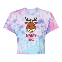 Women's Tie Dye Crop Top Tee