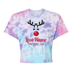 Women's Tie Dye Crop Top Tee