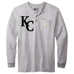 Unisex Carhartt Long Sleeve Henley Tee 