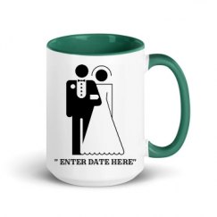 15oz Ceramic Mug with Color Inside