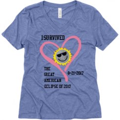 Ladies Relaxed Fit Super Soft Triblend V-Neck Tee