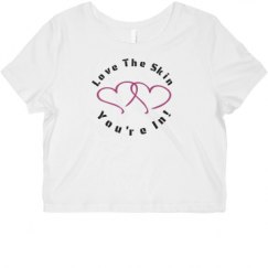 Ladies Slim Fit Crop Top Tee