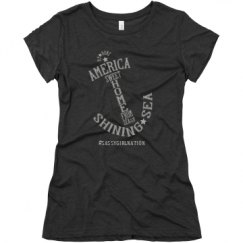 Ladies Slim Fit Super Soft Triblend Tee