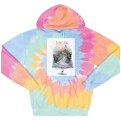 Unisex Tie-Dye Fleece Hoodie