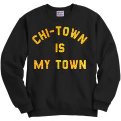 REP YA HOOD! (gold glitter logo) 