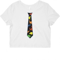 Ladies Slim Fit Crop Top Tee