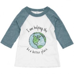 Toddler 3/4 Sleeve Raglan Tee