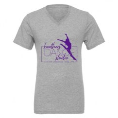 Unisex CVC Jersey V-Neck T-Shirt