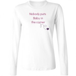 Ladies Relaxed Fit Basic Long Sleeve Tee