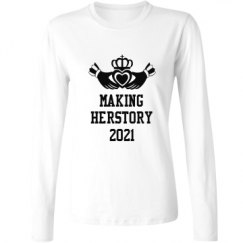 Ladies Relaxed Fit Basic Long Sleeve Tee