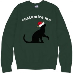 Cute Christmas Cat Santa