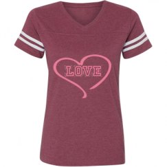 Ladies Relaxed Fit Vintage Sports Tee