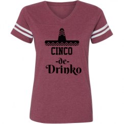 Ladies Relaxed Fit Vintage Sports Tee