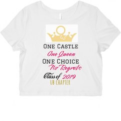 Ladies Slim Fit Crop Top Tee