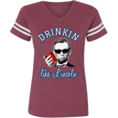 Ladies Relaxed Fit Vintage Sports Tee