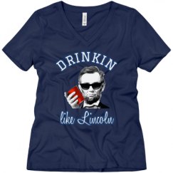 Ladies Relaxed Fit V-Neck Tee