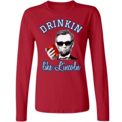 Ladies Relaxed Fit Basic Long Sleeve Tee