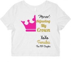 Ladies Slim Fit Crop Top Tee
