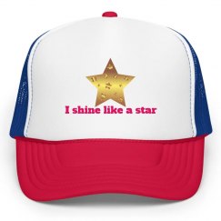 I shine like a star hat