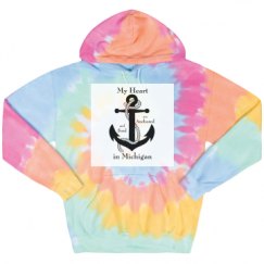 Unisex Tie-Dye Fleece Hoodie