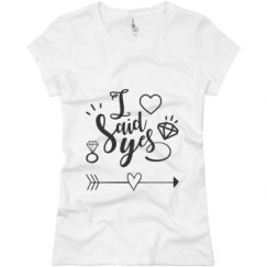 Ladies Slim Fit Basic Promo Jersey Tee