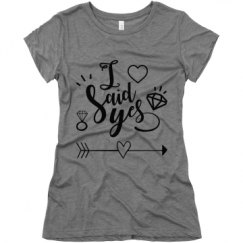 Ladies Slim Fit Super Soft Triblend Tee