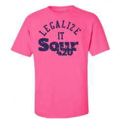 Unisex Ultra Cotton Safety Neon Crewneck Tee