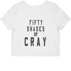 Ladies Slim Fit Crop Top Tee