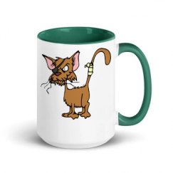 15oz Ceramic Mug with Color Inside