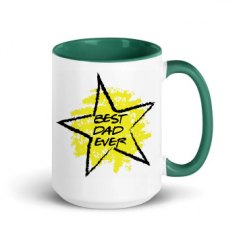 15oz Ceramic Mug with Color Inside