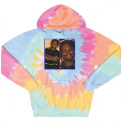 Unisex Tie-Dye Fleece Hoodie