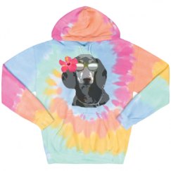 Unisex Tie-Dye Fleece Hoodie