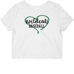 Ladies Slim Fit Crop Top Tee