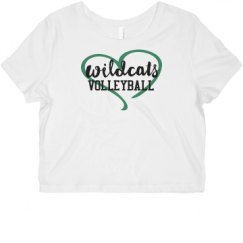 Ladies Slim Fit Crop Top Tee