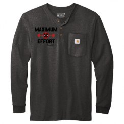 Unisex Carhartt Long Sleeve Henley Tee