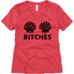 Ladies Relaxed Fit Super Soft Triblend V-Neck Tee