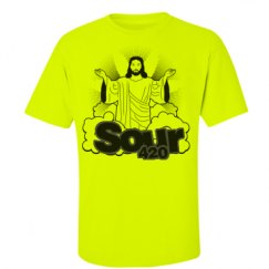 Unisex Ultra Cotton Safety Neon Crewneck Tee