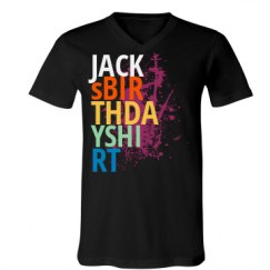 Unisex V-Neck Jersey Tee