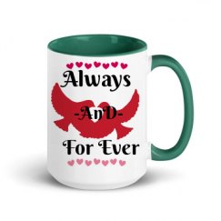 15oz Ceramic Mug with Color Inside