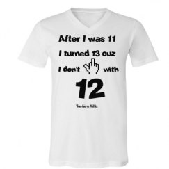 Unisex V-Neck Jersey Tee