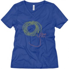 Ladies Relaxed Fit V-Neck Tee