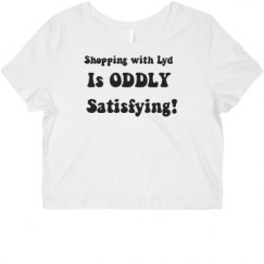 Ladies Slim Fit Crop Top Tee