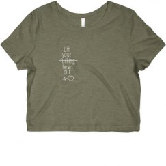 Ladies Slim Fit Crop Top Tee