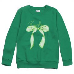 youth green bayberry bow