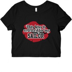 Ladies Slim Fit Crop Top Tee