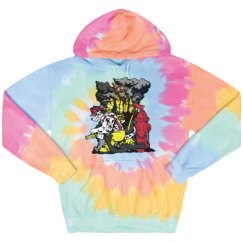 Unisex Tie-Dye Fleece Hoodie
