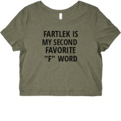 Ladies Slim Fit Crop Top Tee