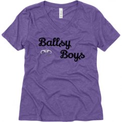 Ladies Relaxed Fit Super Soft Triblend V-Neck Tee