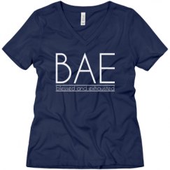 Ladies Relaxed Fit V-Neck Tee