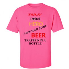 Unisex Ultra Cotton Safety Neon Crewneck Tee